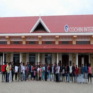 Iconic week of #AzadiKaAmritMahotsav at Cochin Port- IMU students visit the wharves and Sagarika International Cruise Terminal at Cochin Port