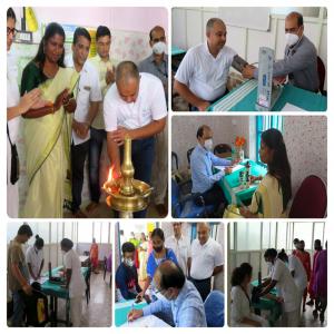 #GandhiJayanti at Cochin Port. Medical camp with Allopathic,Ayurvedic&Homeopathic doctors was conducted by C P Hospital. Shri Vikas Narwal IAS,Dy Chairperson inaugurated the Camp