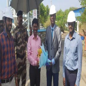 Sri B.Kasiviswanathan, IRSME, Chairperson, Cochin Port Authority visited the Multi User Liquid Terminal handling LPG and POL products